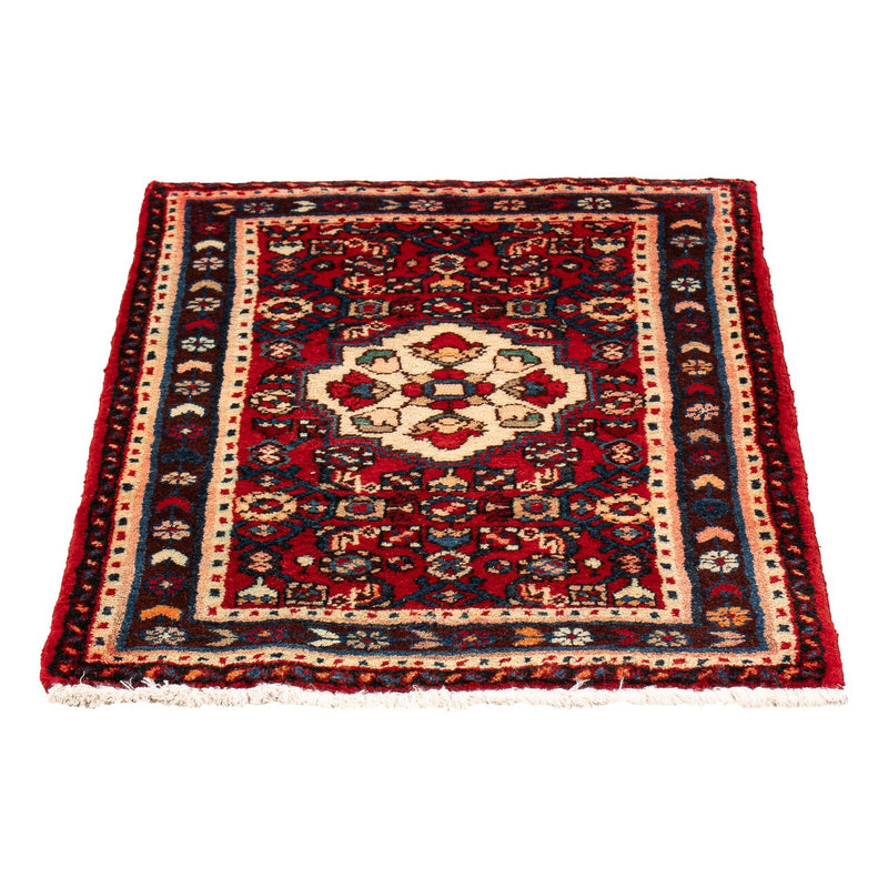 Persisk matta - Nomadic - 81 x 60 cm - mörkröd