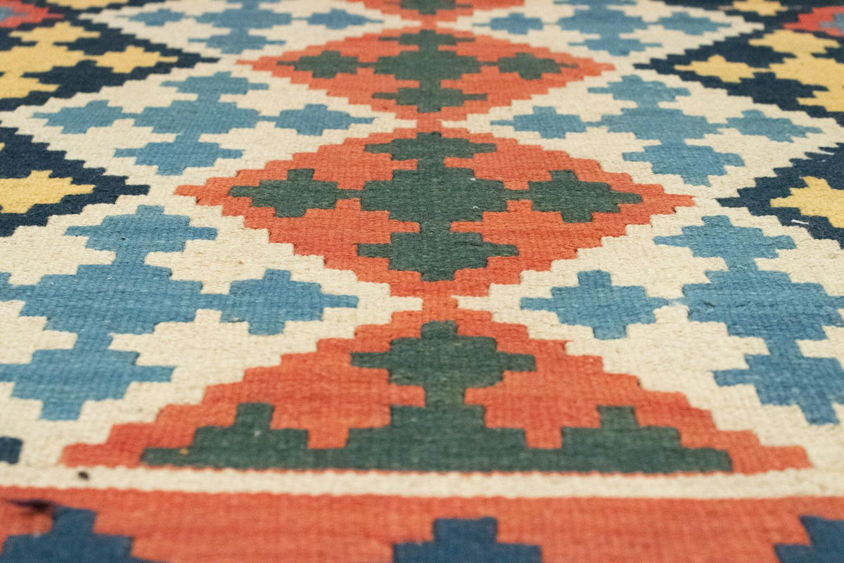 Kelim Carpet - orientalisk matta - 174 x 117 cm - blå