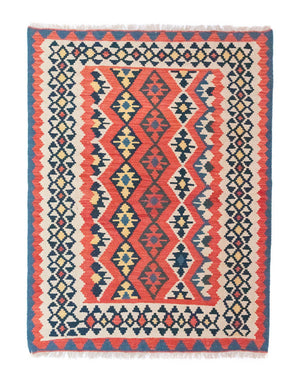 Kelim Carpet - orientalisk matta - 174 x 128 cm - röd