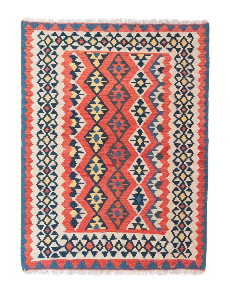 Kelim Carpet - orientalisk matta - 174 x 128 cm - röd