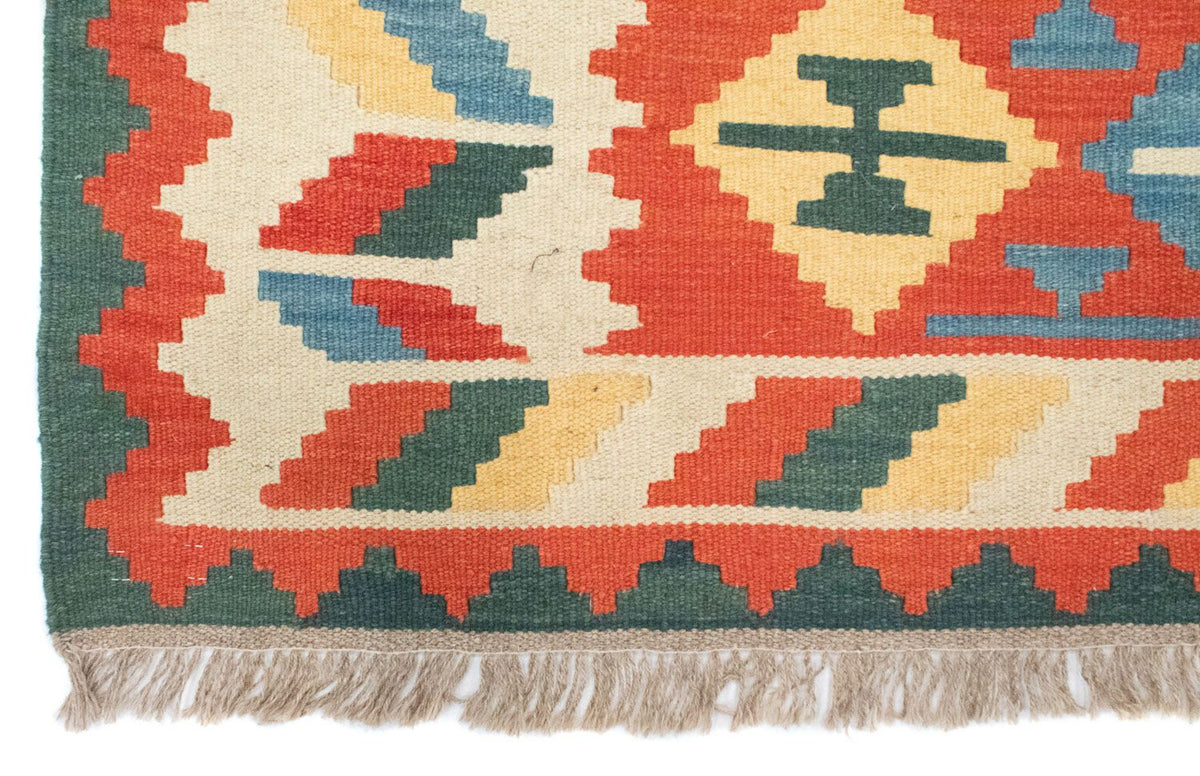 Kelim Carpet - orientalisk matta - 184 x 120 cm - orange