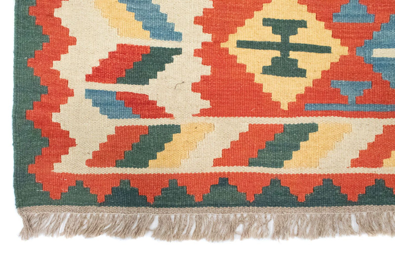 Kelim Carpet - orientalisk matta - 184 x 120 cm - orange