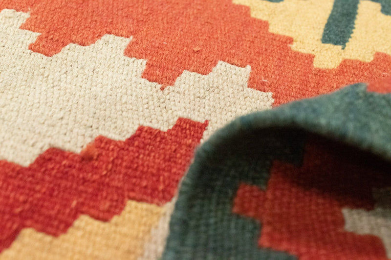 Kelim Carpet - orientalisk matta - 184 x 120 cm - orange