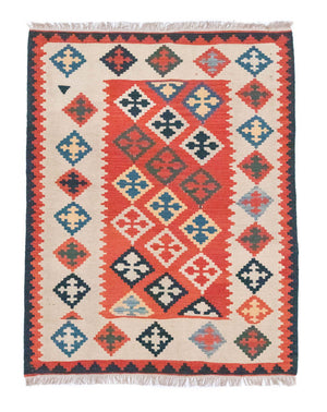Kelim Carpet - orientalisk matta - 167 x 130 cm - orange