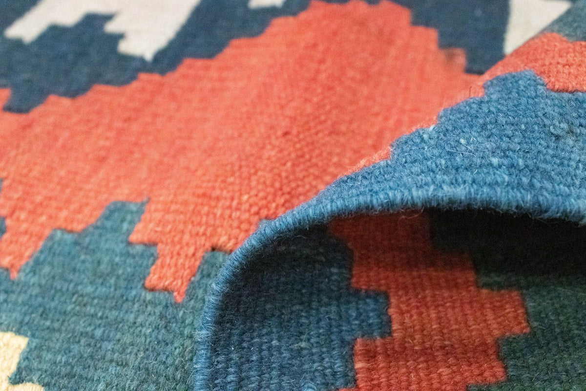 Kelim Carpet - orientalisk matta - 184 x 120 cm - orange