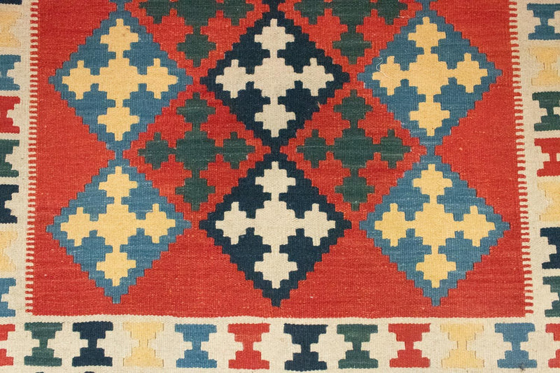 Kelim Carpet - orientalisk matta - 180 x 120 cm - orange