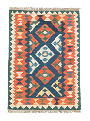 Kelim Carpet - orientalisk matta - 182 x 130 cm - orange