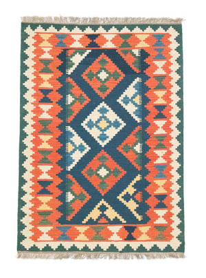 Kelim Carpet - orientalisk matta - 182 x 130 cm - orange
