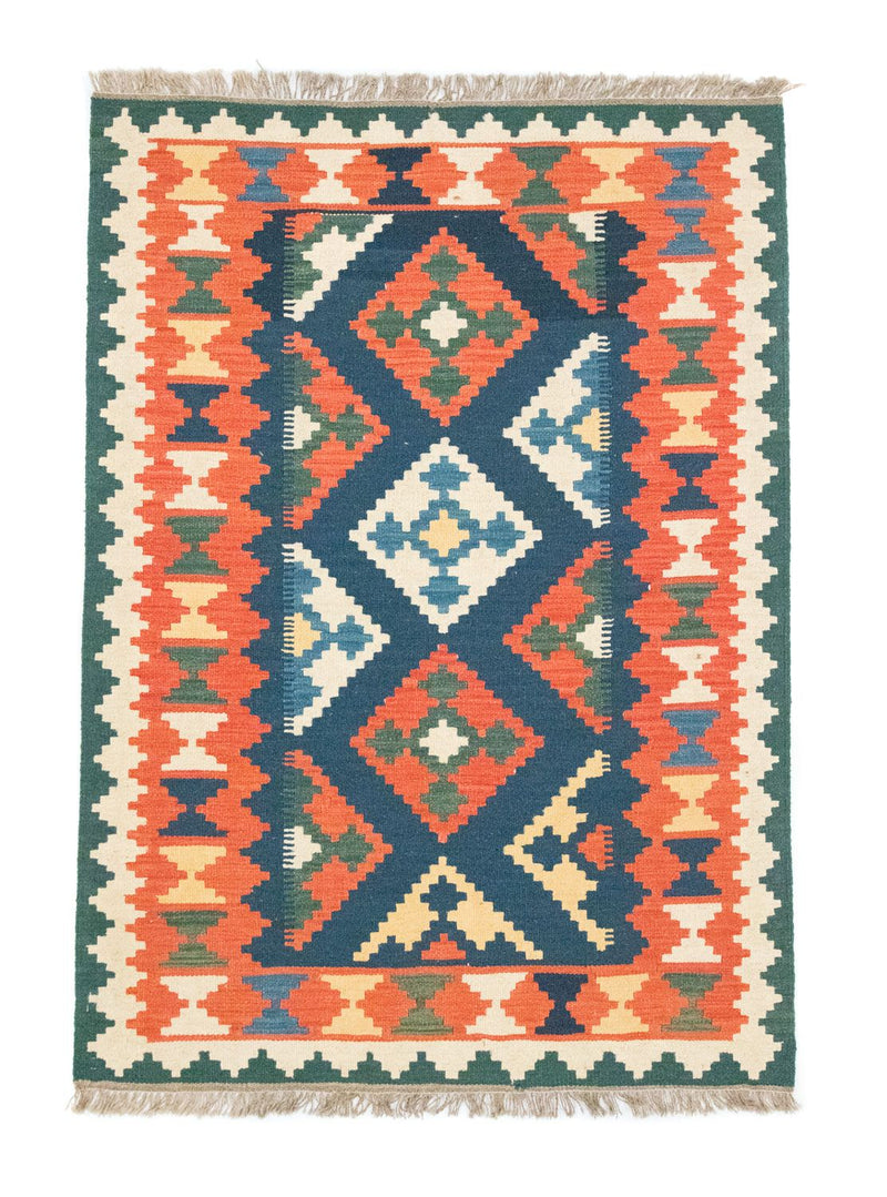Kelim Carpet - orientalisk matta - 182 x 130 cm - orange
