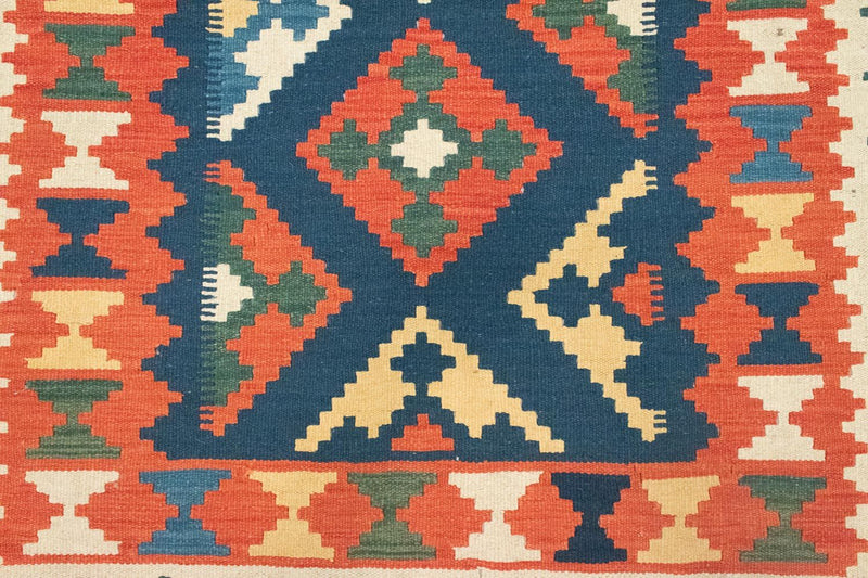 Kelim Carpet - orientalisk matta - 182 x 130 cm - orange