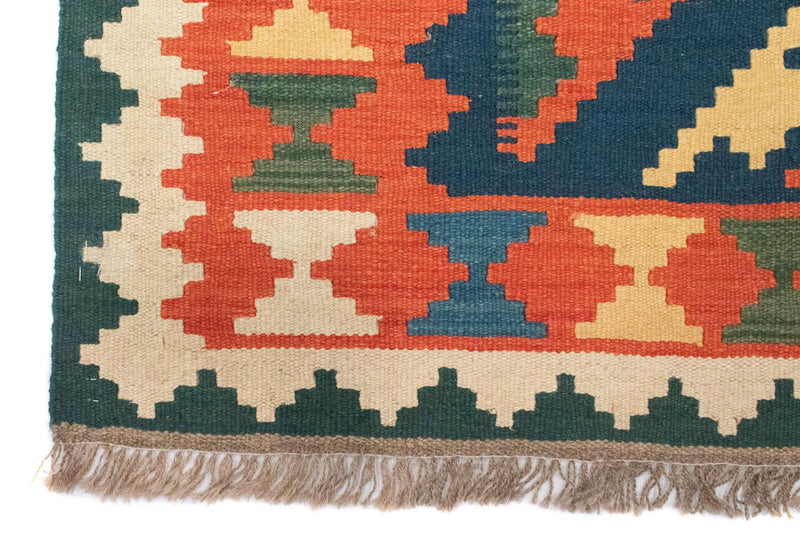 Kelim Carpet - orientalisk matta - 182 x 130 cm - orange