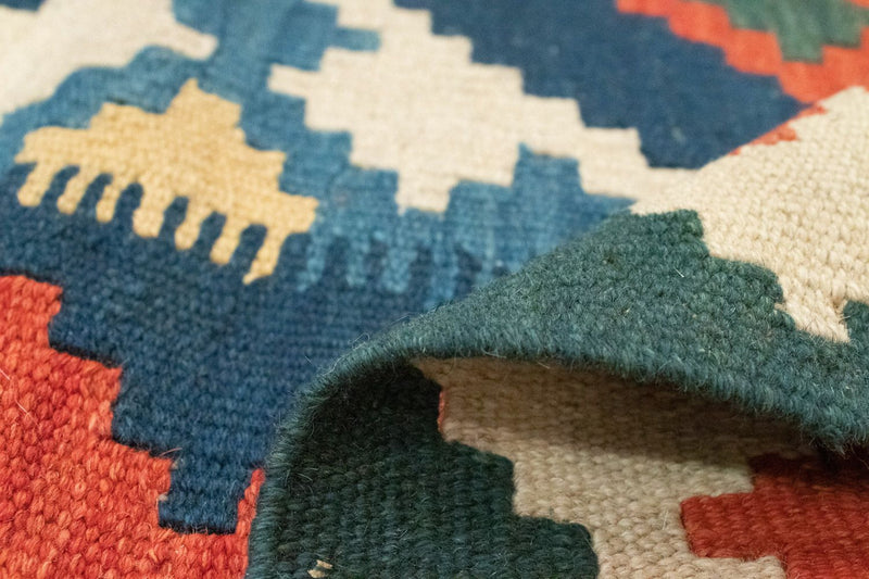 Kelim Carpet - orientalisk matta - 182 x 130 cm - orange