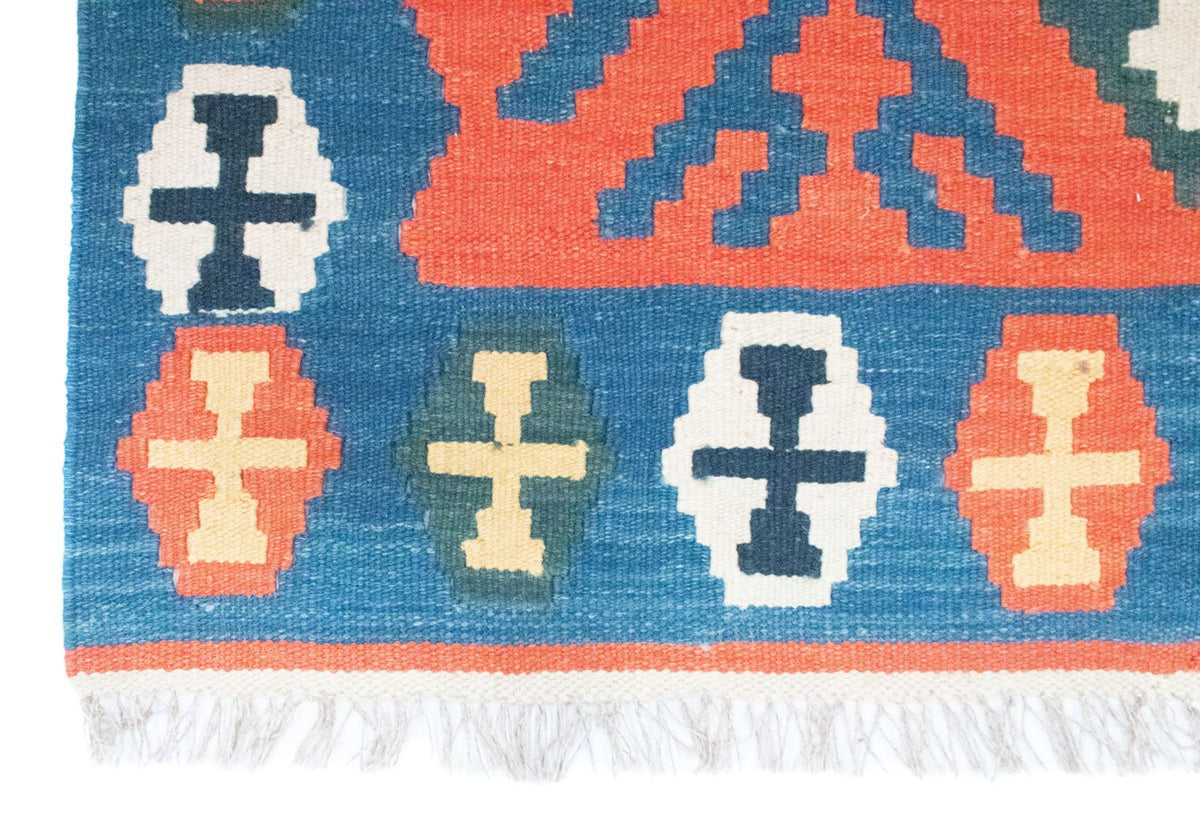 Kelim Carpet - orientalisk matta - 181 x 126 cm - orange