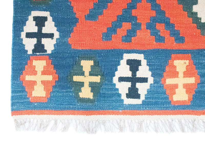 Kelim Carpet - orientalisk matta - 181 x 126 cm - orange