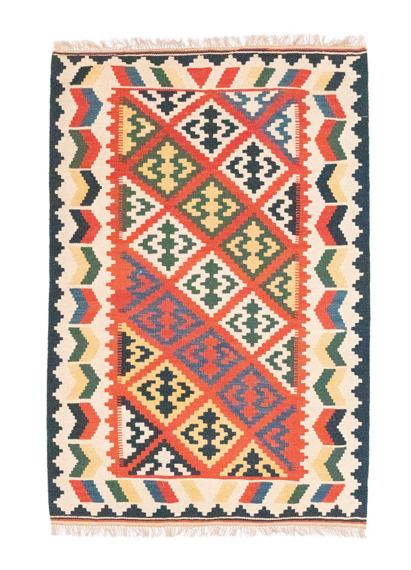 Kelim Carpet - orientalisk matta - 185 x 125 cm - orange