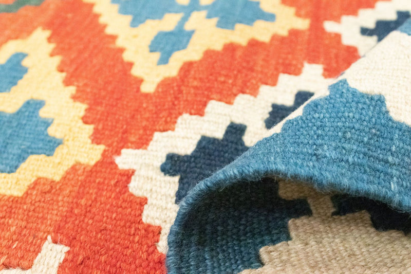 Kelim Carpet - orientalisk matta - 180 x 120 cm - orange