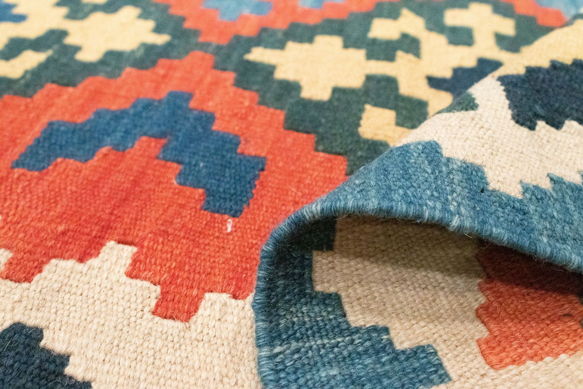 Kelim Carpet - orientalisk matta - 170 x 120 cm - orange