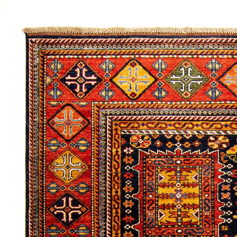 Afghansk matta - 244 x 170 cm - mörkblå