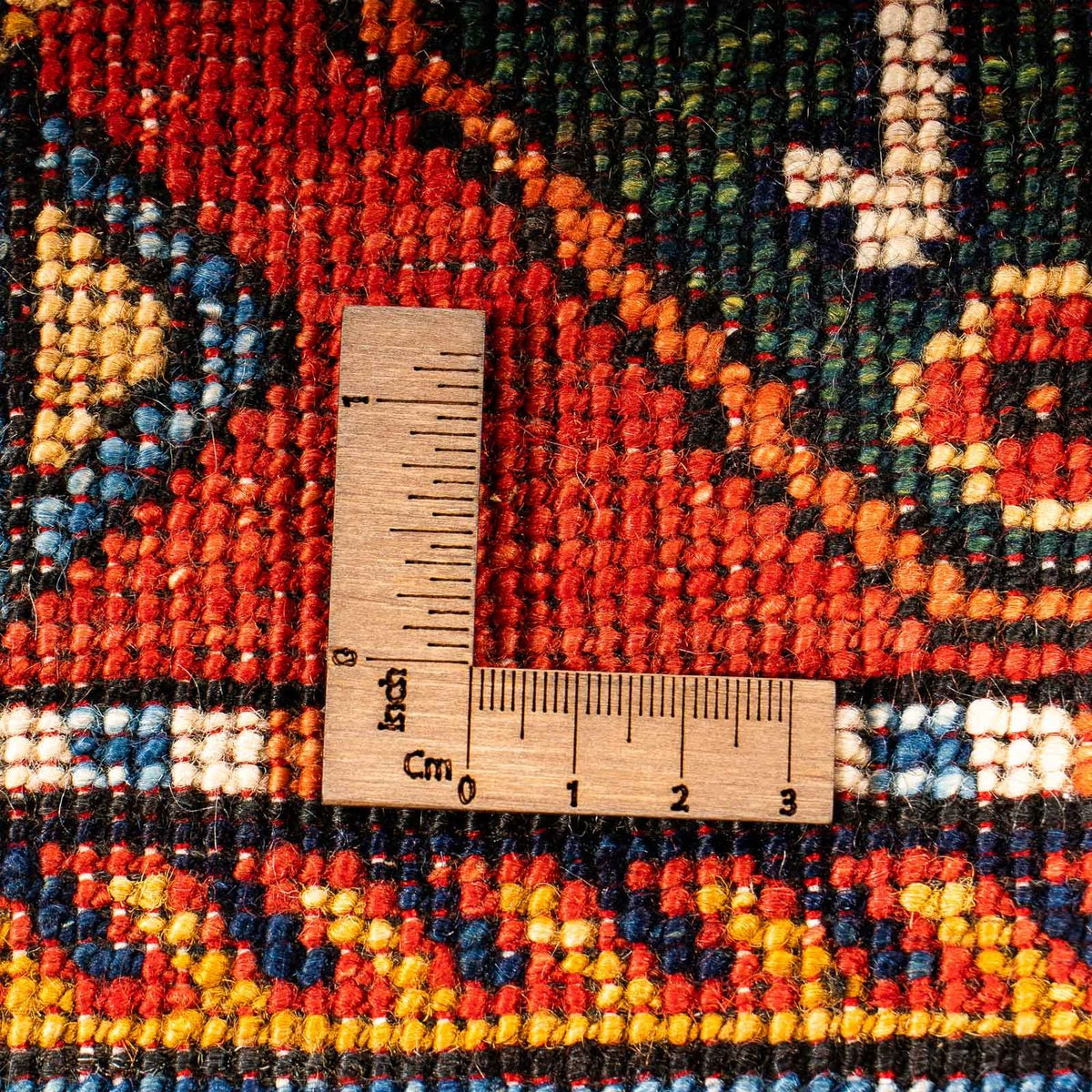 Afghansk matta - 244 x 170 cm - mörkblå