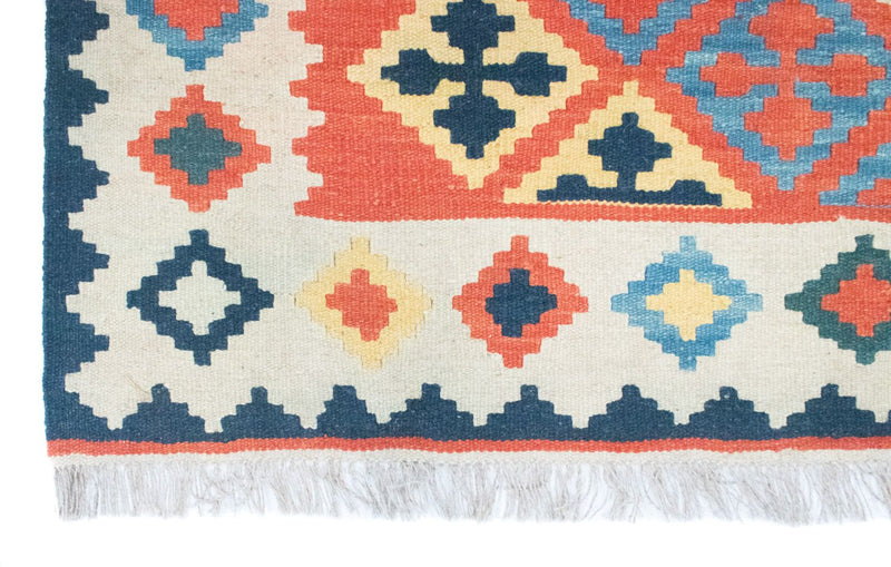 Kelim Carpet - orientalisk matta - 186 x 120 cm - orange