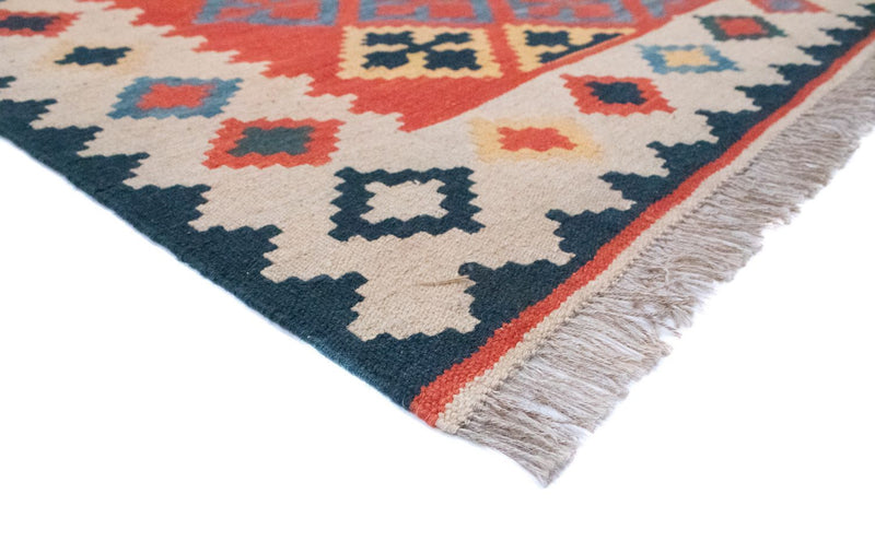 Kelim Carpet - orientalisk matta - 186 x 120 cm - orange