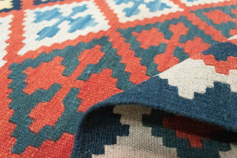 Kelim Carpet - orientalisk matta - 186 x 120 cm - orange