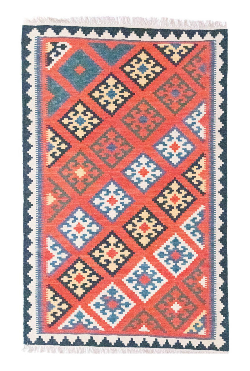 Kelim Carpet - orientalisk matta - 188 x 123 cm - orange