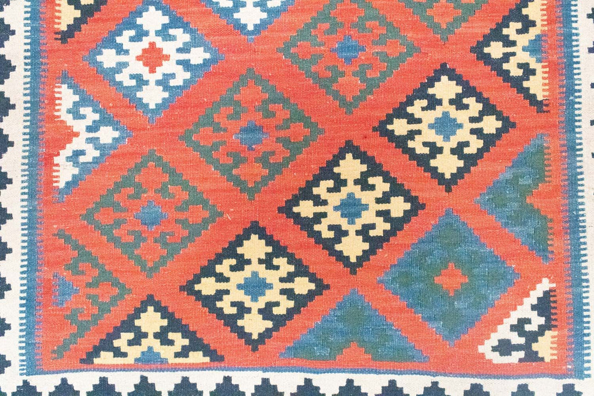 Kelim Carpet - orientalisk matta - 188 x 123 cm - orange