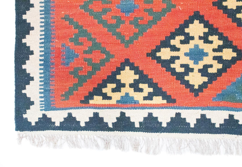 Kelim Carpet - orientalisk matta - 188 x 123 cm - orange