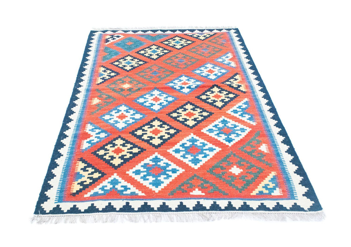 Kelim Carpet - orientalisk matta - 188 x 123 cm - orange