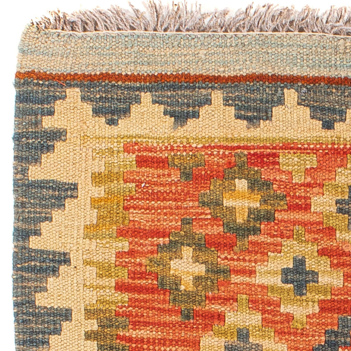 Kelim Carpet - orientalisk matta - 90 x 60 cm - flerfärgad