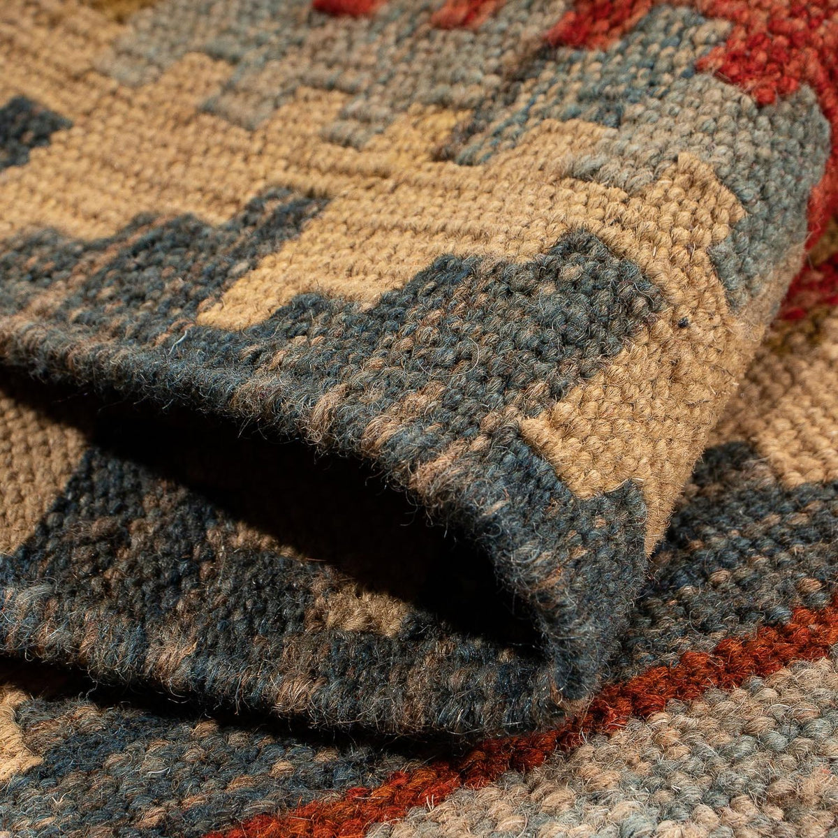 Kelim Carpet - orientalisk matta - 90 x 60 cm - flerfärgad