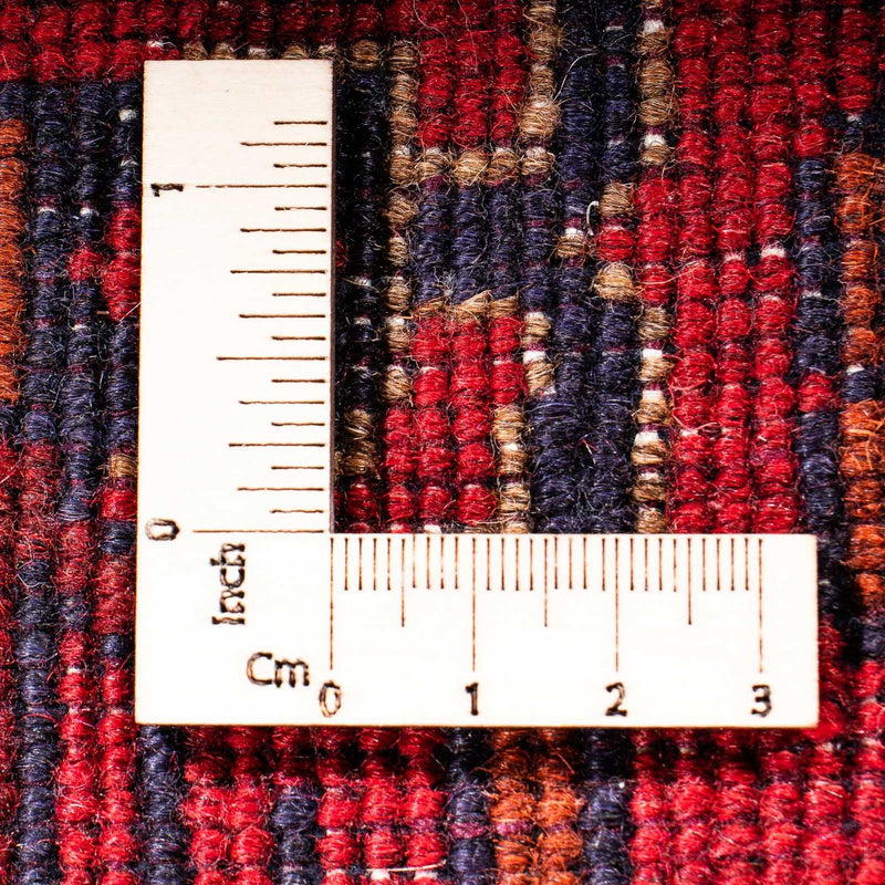 Runner Afghansk matta - Kunduz - 295 x 82 cm - mörkröd