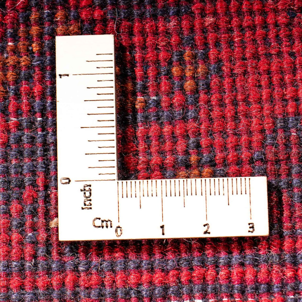 Runner Afghansk matta - Kunduz - 299 x 82 cm - mörkröd