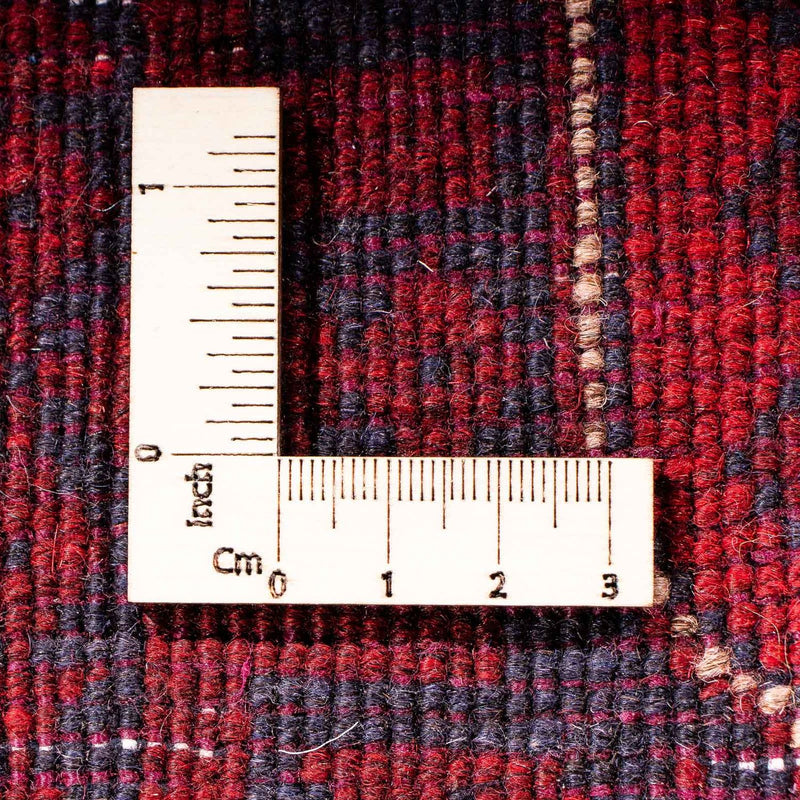 Runner Afghansk matta - Kunduz - 298 x 82 cm - mörkröd