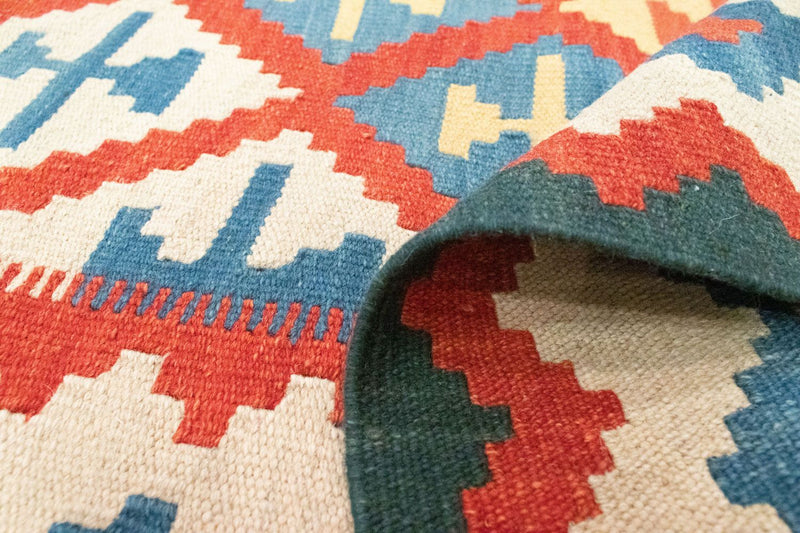 Kelim Carpet - orientalisk matta - 190 x 120 cm - orange