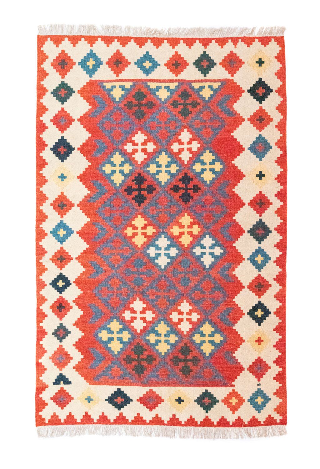 Kelim Carpet - orientalisk matta - 183 x 120 cm - orange