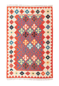 Kelim Carpet - orientalisk matta - 183 x 120 cm - orange