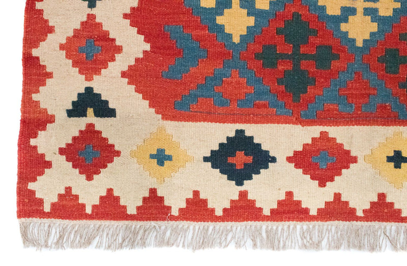Kelim Carpet - orientalisk matta - 183 x 120 cm - orange