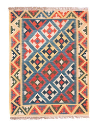 Kelim Carpet - orientalisk matta - 168 x 128 cm - blå