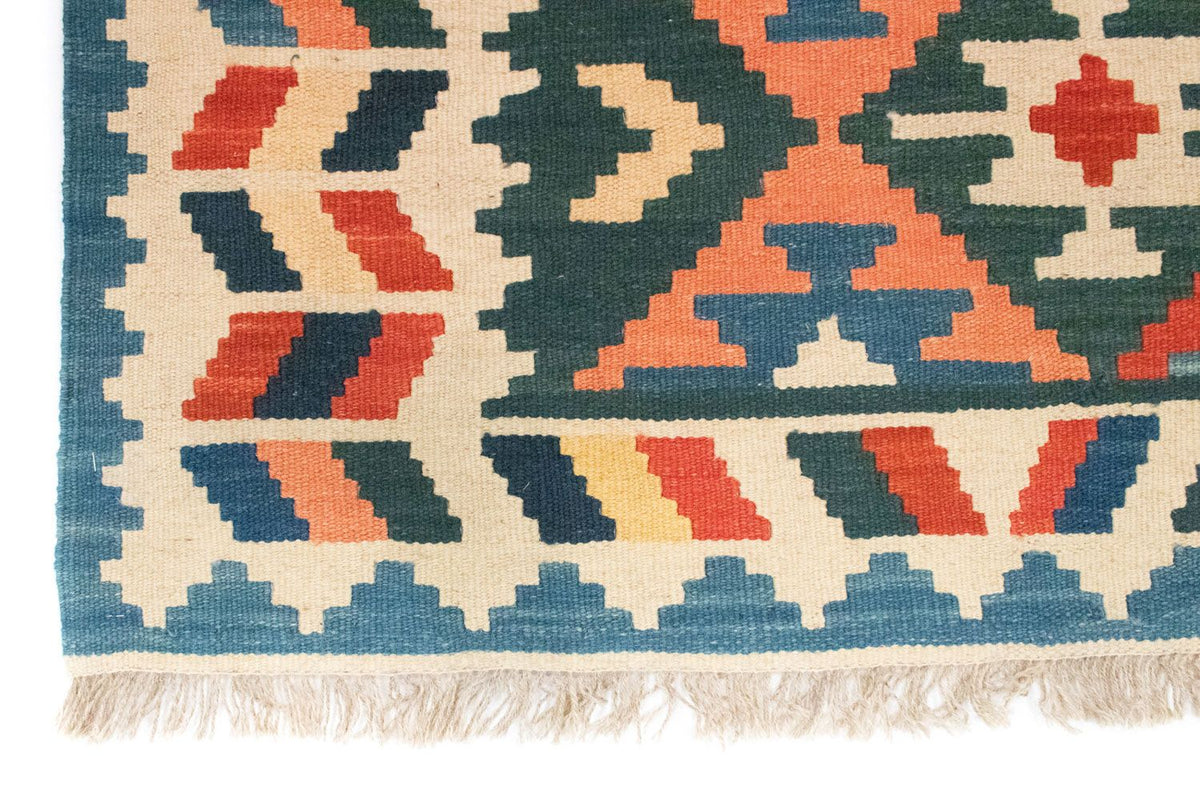 Kelim Carpet - orientalisk matta - 177 x 130 cm - blå