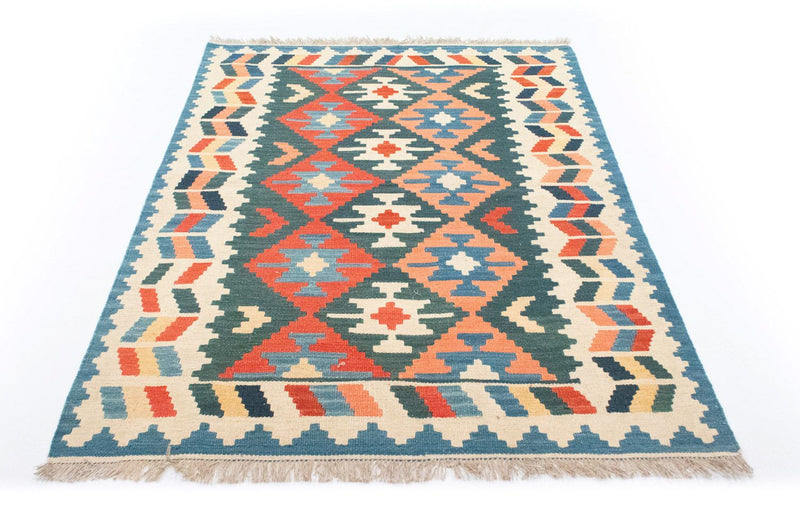 Kelim Carpet - orientalisk matta - 177 x 130 cm - blå