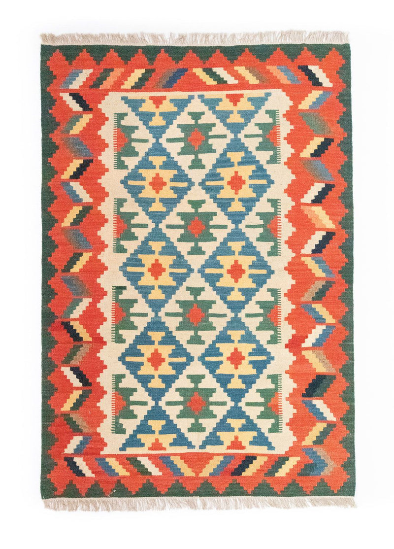 Kelim Carpet - orientalisk matta - 180 x 123 cm - orange