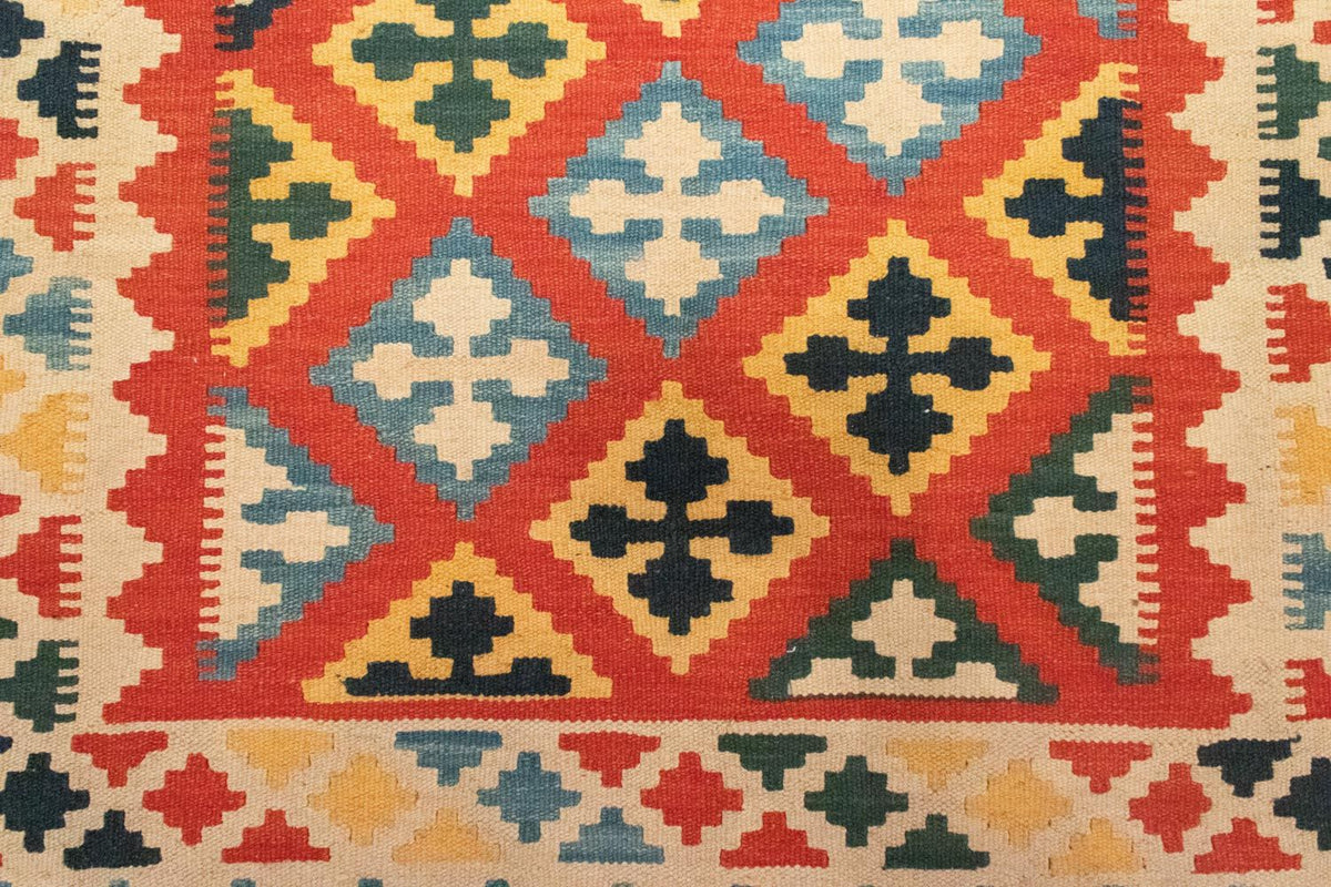 Kelim Carpet - orientalisk matta - 184 x 118 cm - orange