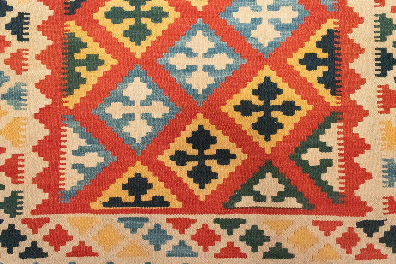 Kelim Carpet - orientalisk matta - 184 x 118 cm - orange