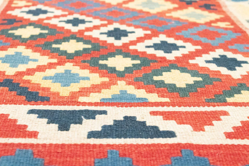 Kelim Carpet - orientalisk matta - 150 x 100 cm - röd