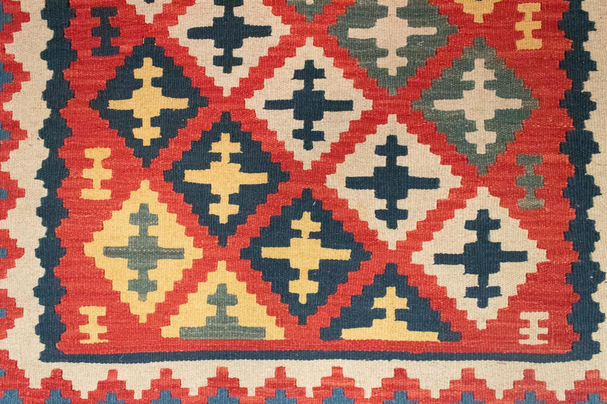 Kelim Carpet - orientalisk matta - 150 x 102 cm - röd