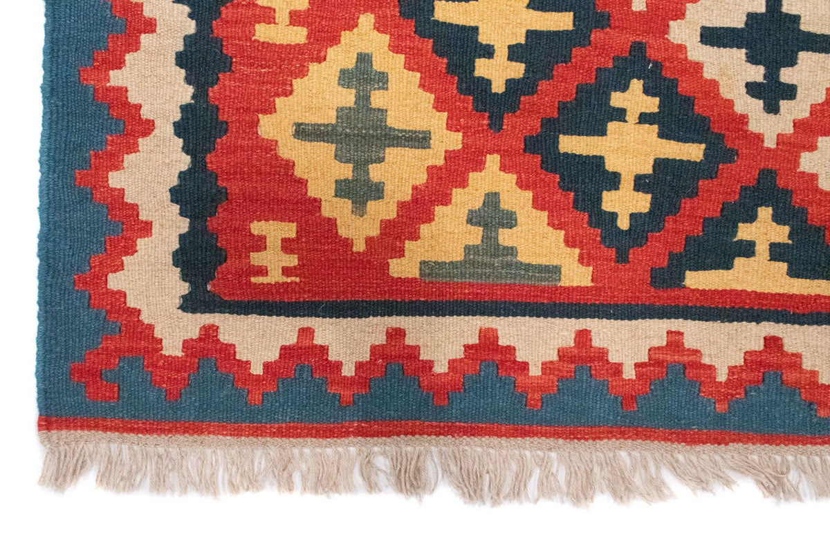 Kelim Carpet - orientalisk matta - 150 x 102 cm - röd