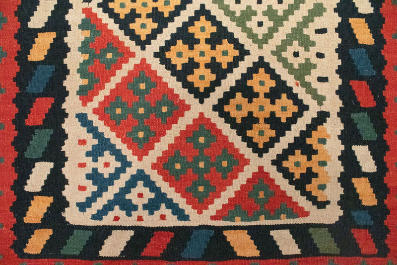 Kelim Carpet - orientalisk matta - 150 x 104 cm - orange