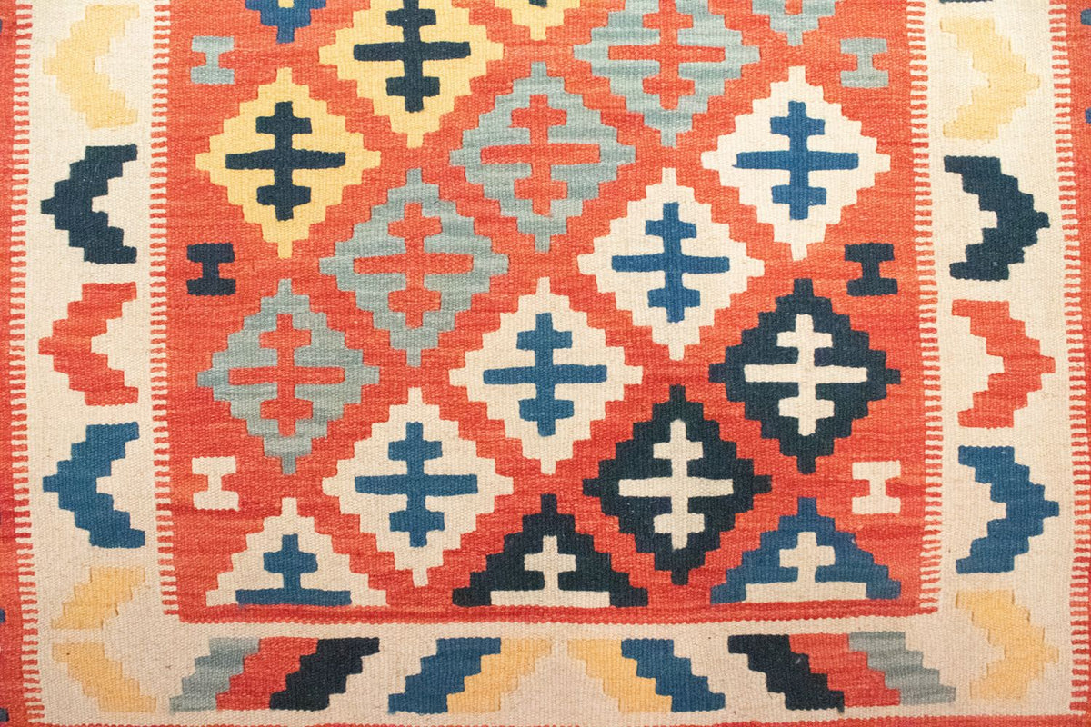Kelim Carpet - orientalisk matta - 152 x 99 cm - orange
